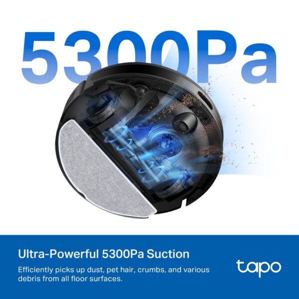 Tapo RV20 Max   (5300Pa Suction MagSlim™ LiDAR Navigation Robot Vacuum and Mop) - Image 3
