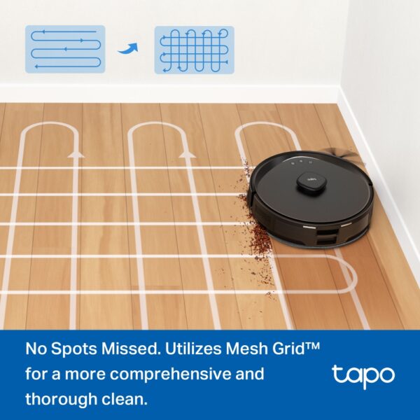 Tapo RV30 Max Plus New    (5300Pa Hyper Suction Robot Vacuum & Mop + Smart Auto-Empty Dock) - Image 5