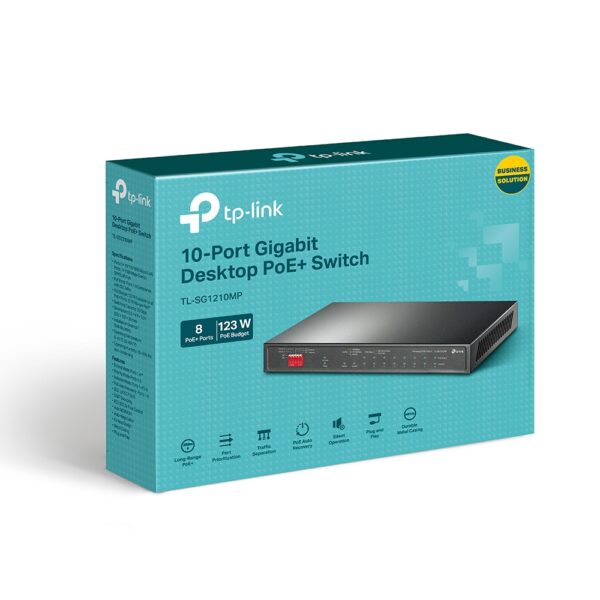 TL-SG1210MP New  (10-Port Gigabit Desktop Switch with 8-Port PoE+)