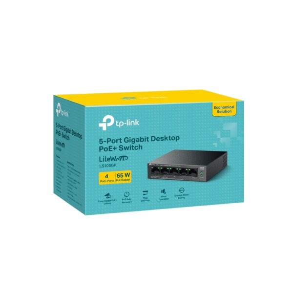 LS105GP New ( 4-Port PoE+, 5-Port Gigabit Desktop Switch)