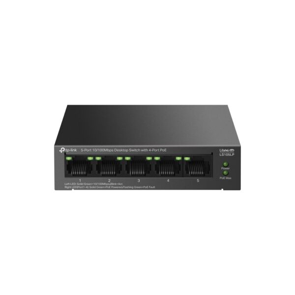 LS105LP New    ( 4-Port PoE, 5-Port 10/100Mbps Desktop Switch) - Image 4
