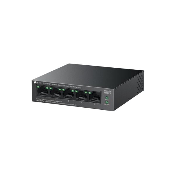 LS105LP New    ( 4-Port PoE, 5-Port 10/100Mbps Desktop Switch) - Image 2