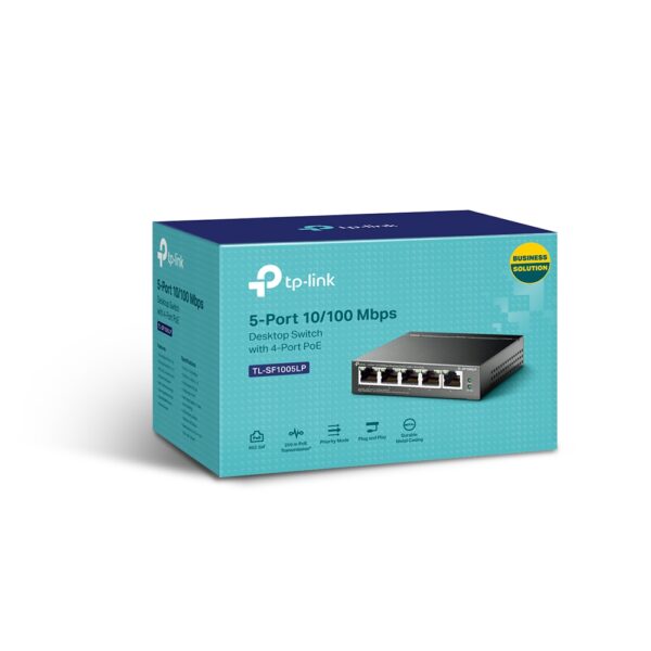 TL-SF1005LP New (5-Port 10/100Mbps Desktop Switch with 4-Port PoE)