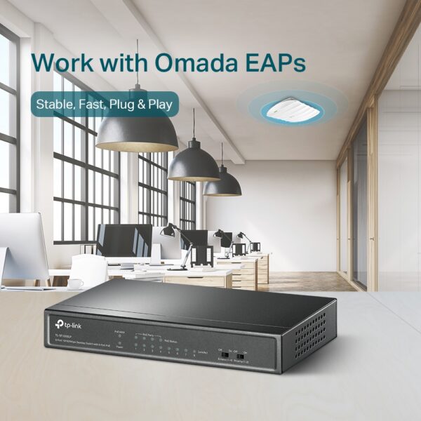 TL-SF1008LP New  (4-Port PoE , 8-Port 10/100Mbps Desktop Switch ) - Image 3